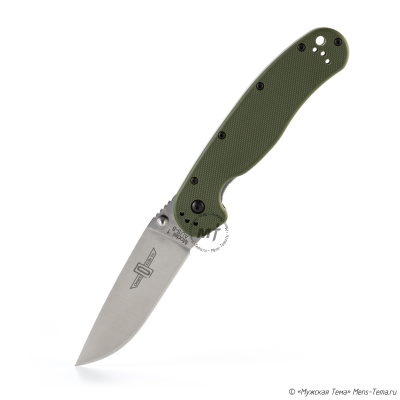 Складной нож Ontario RAT-1 Forest Green 8848FG Легендарная "Крыска" с рукояткой темно-зеленого цвета!