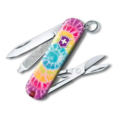 Многофункциональный cкладной нож-брелок Victorinox Tie Dye 0.6223.L2103 