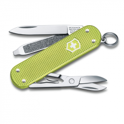 Многофункциональный складной нож-брелок Victorinox Classic SD Alox Colors Lime Twist 0.6221.241G